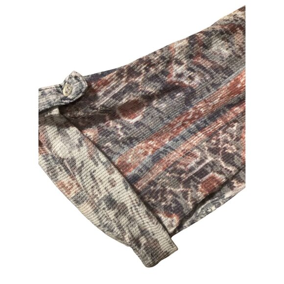 Catherines Multi-Colored V-Neck Top 2X - Picture 4 of 5